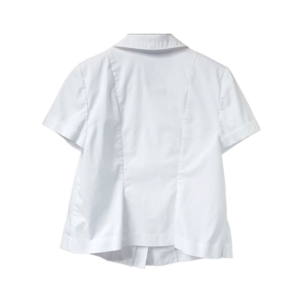 NWOT LANEโBRYANT Plus Size White Short Sleeve dressโShirt. - Picture 6 of 9